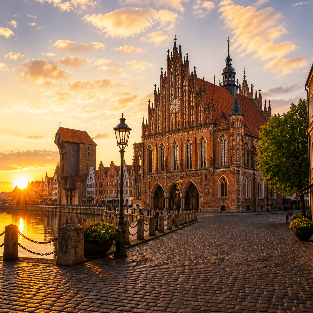 Historisches Rathaus und Alter Hafen zeigen beliebte Sehenswürdigkeiten in Lüneburg